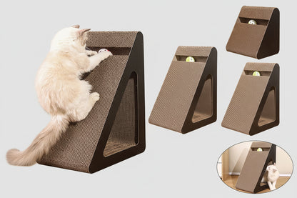 Tiragraffi per Gatti 2 in 1 a Forma Triangolare