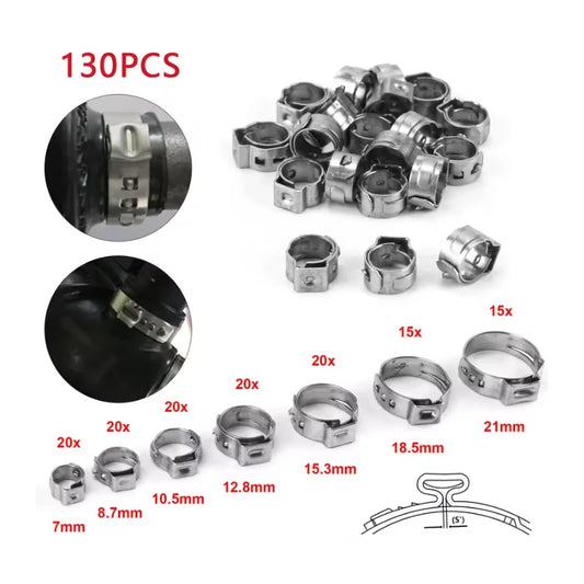 Set Fascette Stringitubo 1-Ear in Acciaio Inox 304