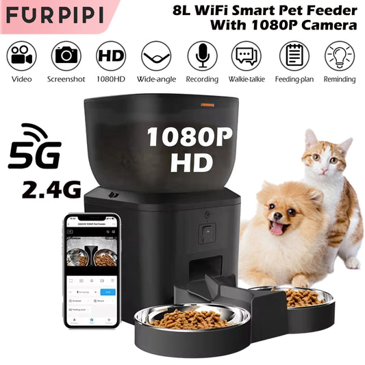 Furpipi Smart Pet Feeder 4L con Telecamera 1080P