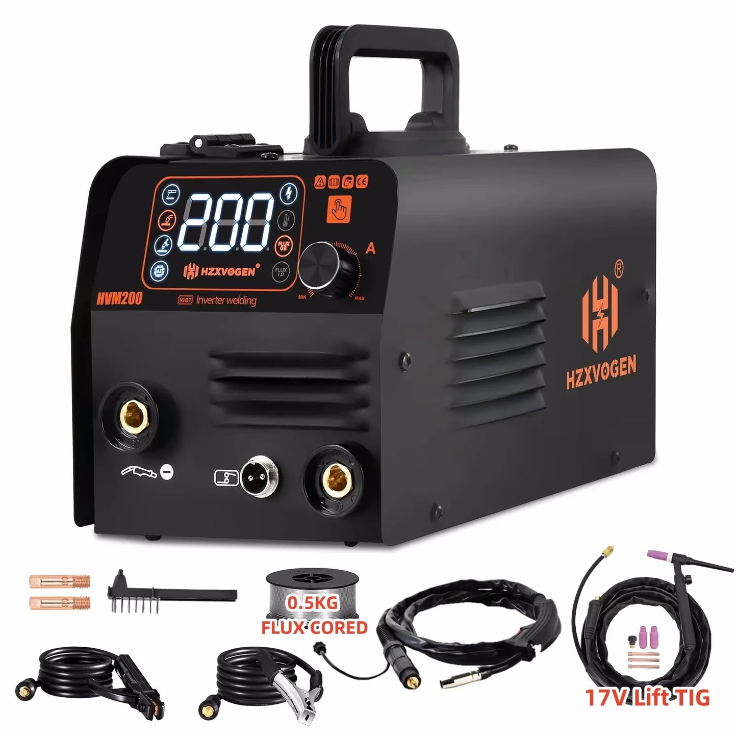 HZXVOGEN HVM200 3-in-1 Inverter Welding Machine