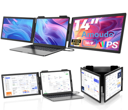 Amoudo Monitor Portatile 15.6” Full HD IPS per Laptop e Gaming