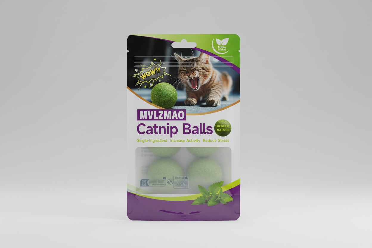 Pallina di Catnip Naturale per Gatti