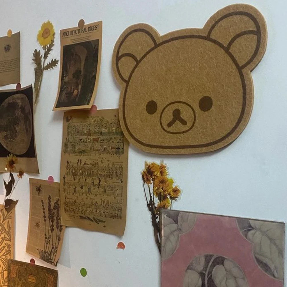 Bacheca in Feltro con Decorazione Cartoon