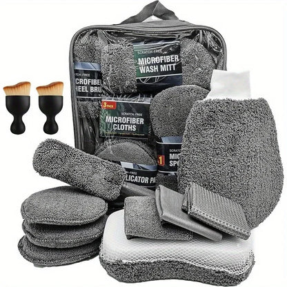 Kit Pulizia Auto 11 pezzi
