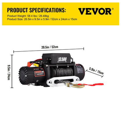 Verricello Elettrico 13.500 LBS VEVOR