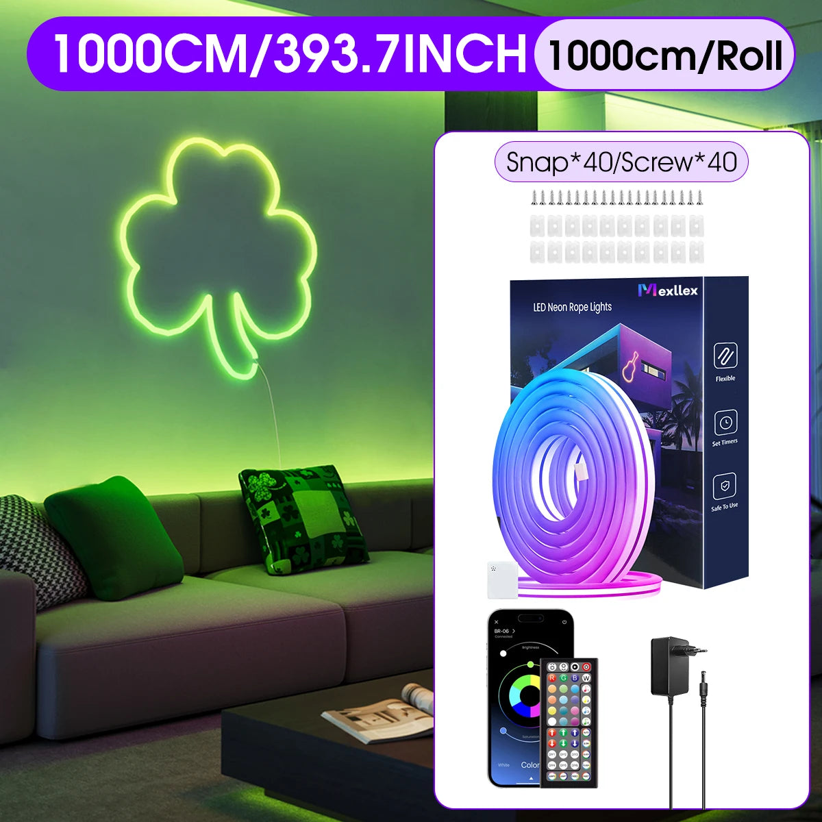 Striscia LED Neon RGB Intelligente 24V