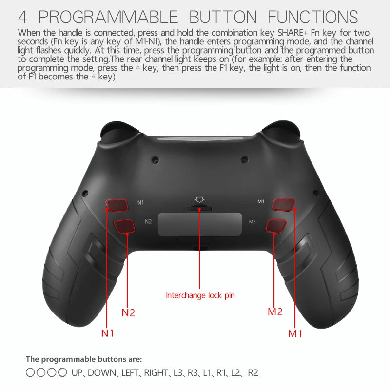Controller Wireless AyeBeau per PS4/PS3/PC/iOS/Android