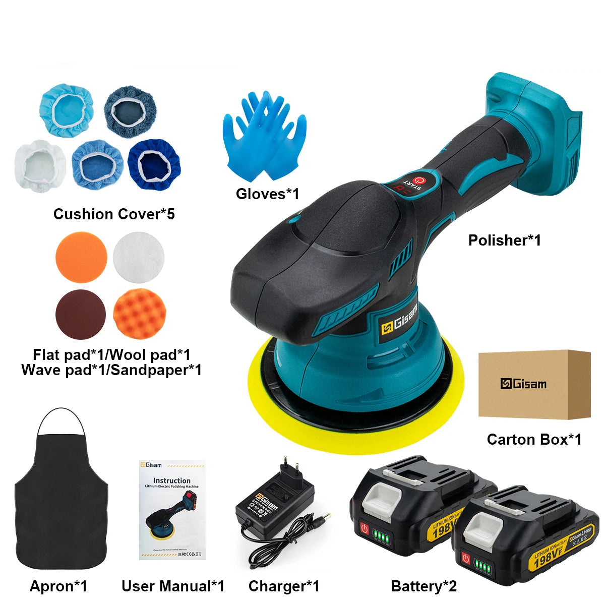 Gisam Cordless Car Polisher