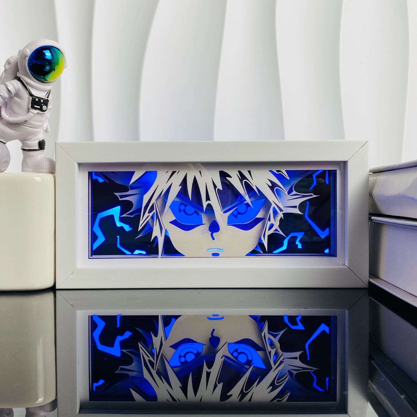 Light Box LED 3D con Intaglio su Carta