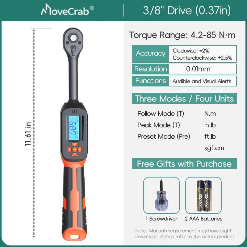 MoveCrab Digital Torque Wrench