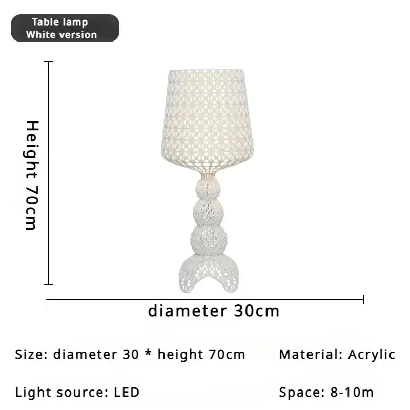 Lampada da Pavimento Nordic-Italiana con Intaglio Artistico