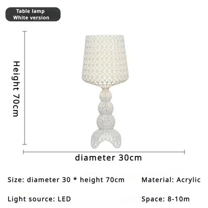 Lampada da Pavimento Nordic-Italiana con Intaglio Artistico