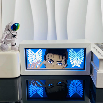 Light Box LED 3D con Intaglio su Carta