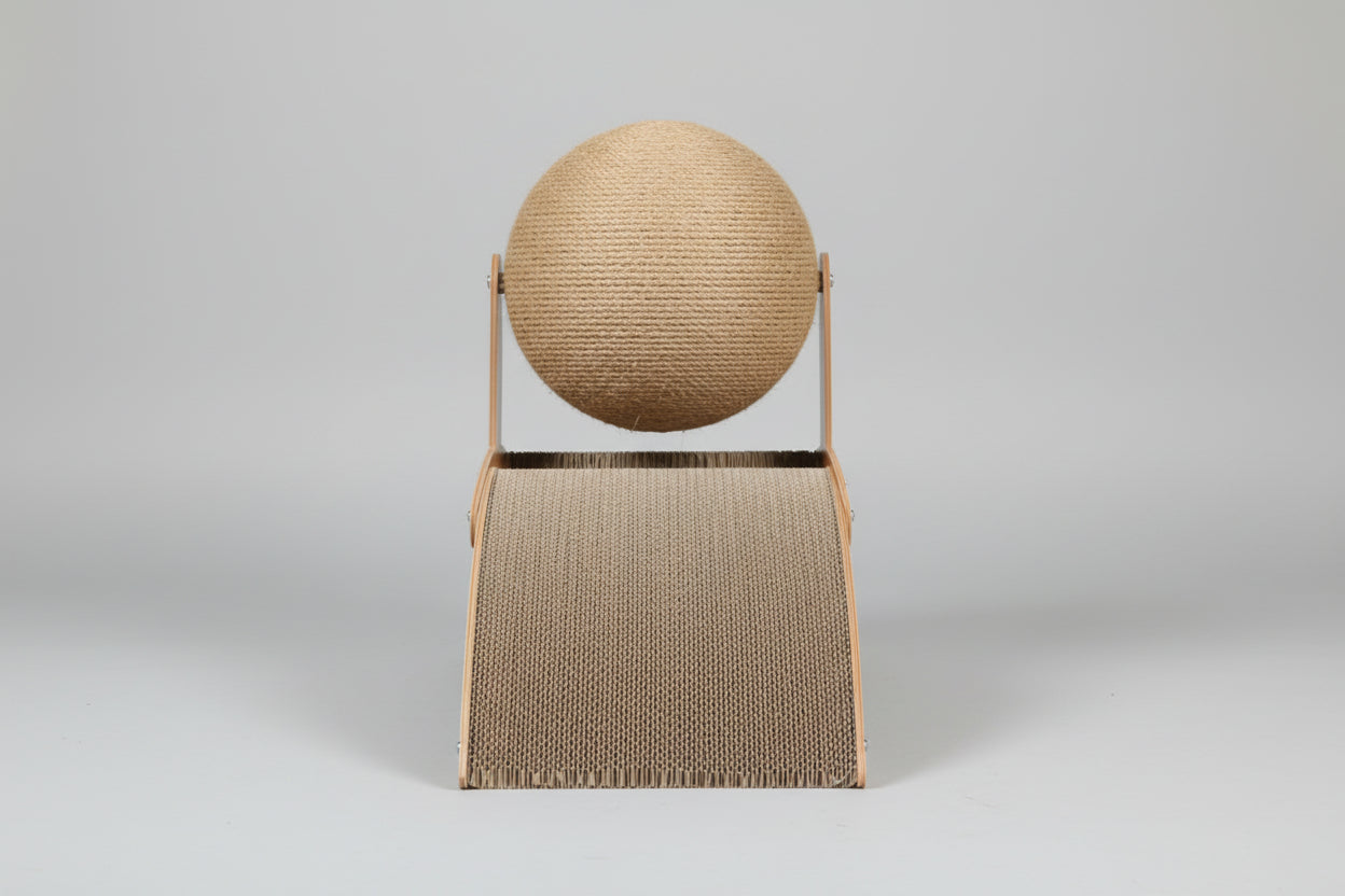 Tiragraffi in Legno 2 in 1 con Pallina