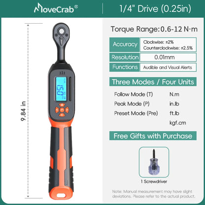MoveCrab Digital Torque Wrench