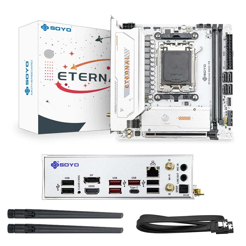 SOYO B850 ITX Gaming Motherboard AM5 DDR5 PCIe 5.0