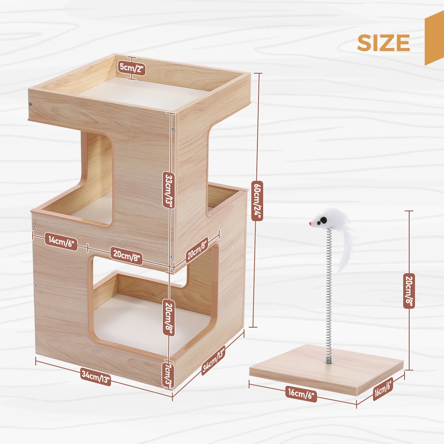 PAWZ Road Wood Cat Condo House
