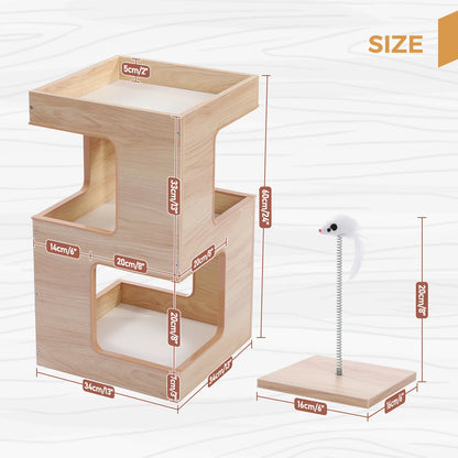 PAWZ Road Wood Cat Condo House