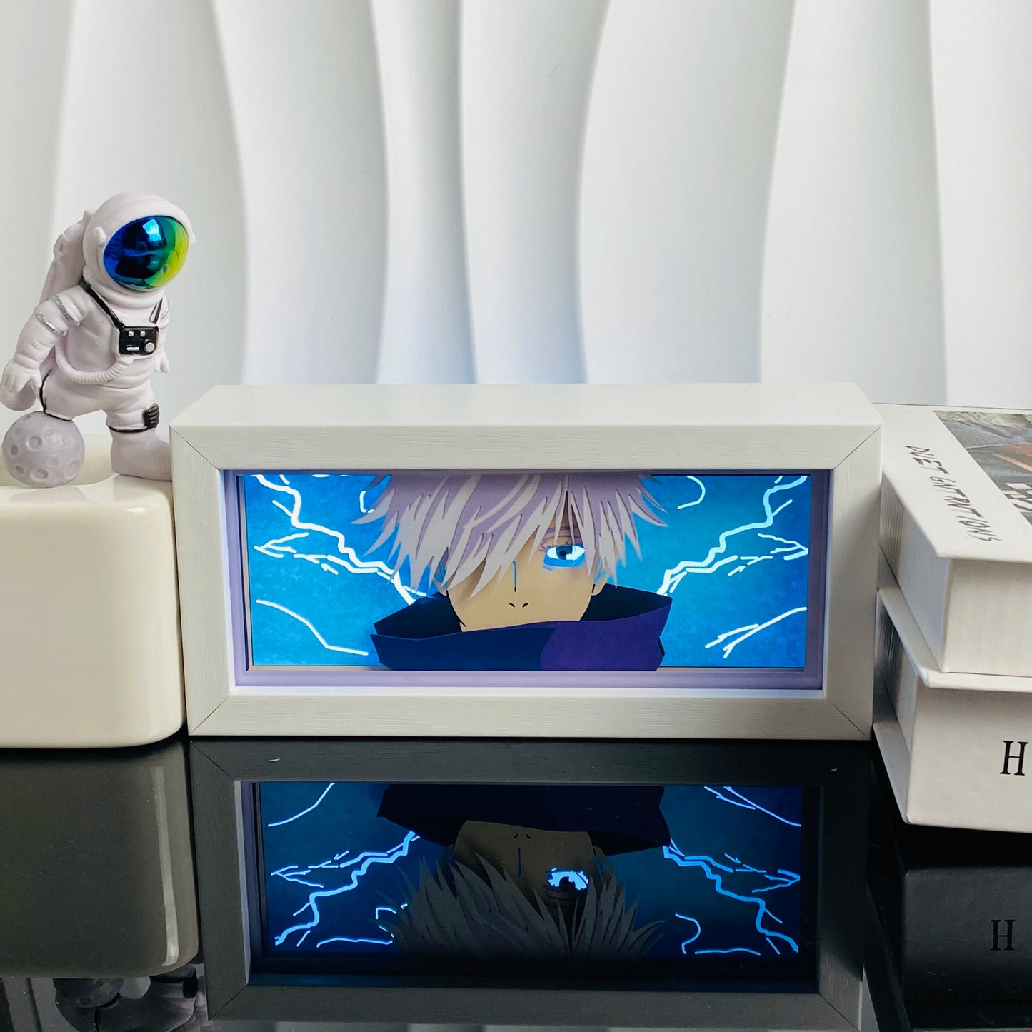 Light Box LED 3D con Intaglio su Carta