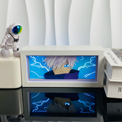 Light Box LED 3D con Intaglio su Carta