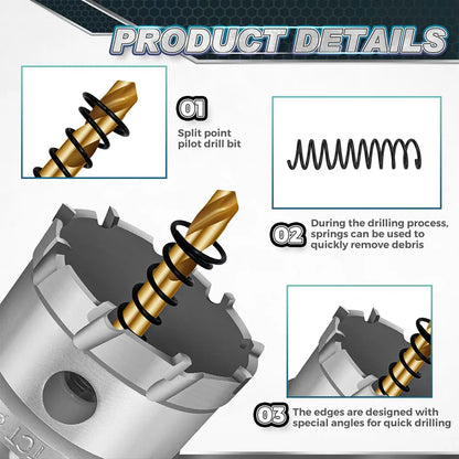 Inefala 16PCS TCT Hole Saw Kit