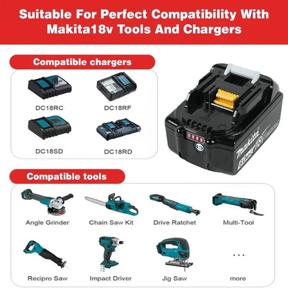 Makita Batteria 18V 6.0Ah BL1860B LXT
