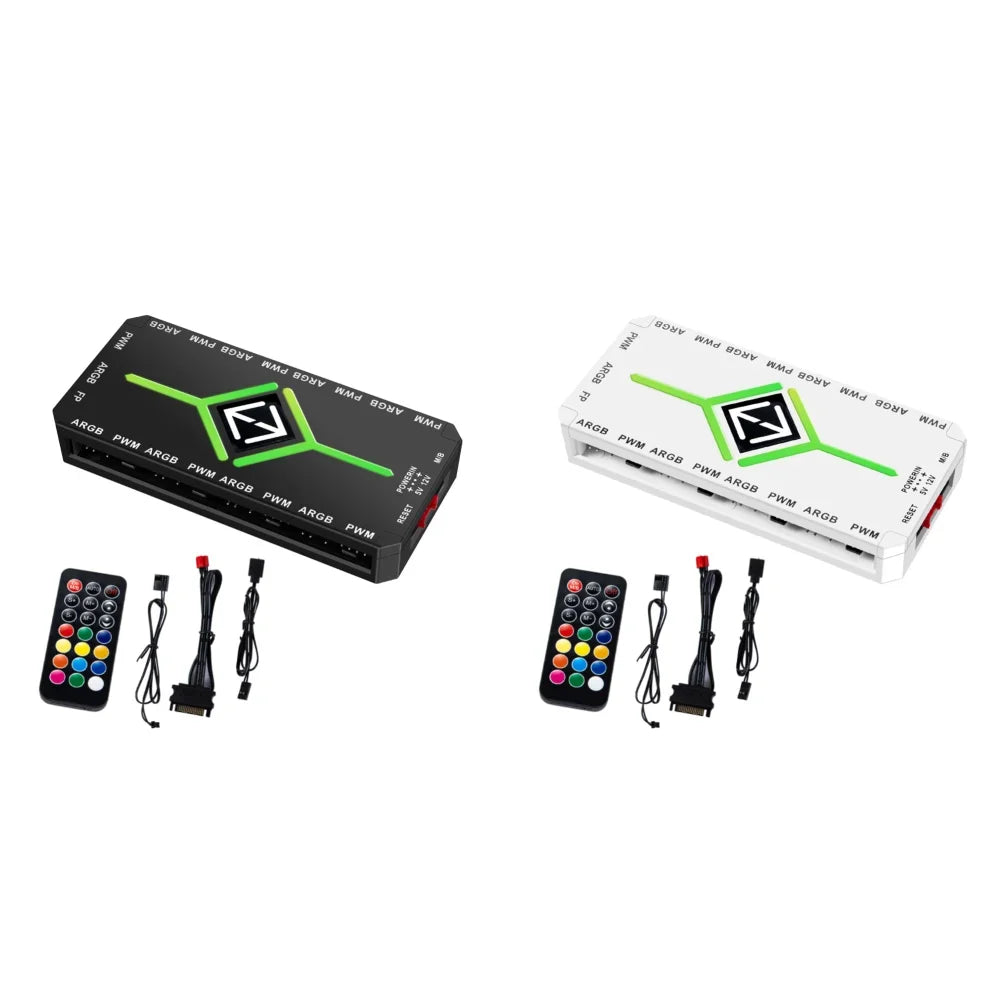 Hub PWM ARGB per Ventole PC ONEVAN 1→9 Porte