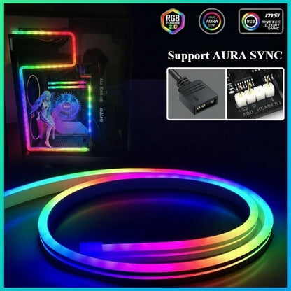 Striscia LED ARGB 5V 3-Pin AURA SYNC per PC Gaming