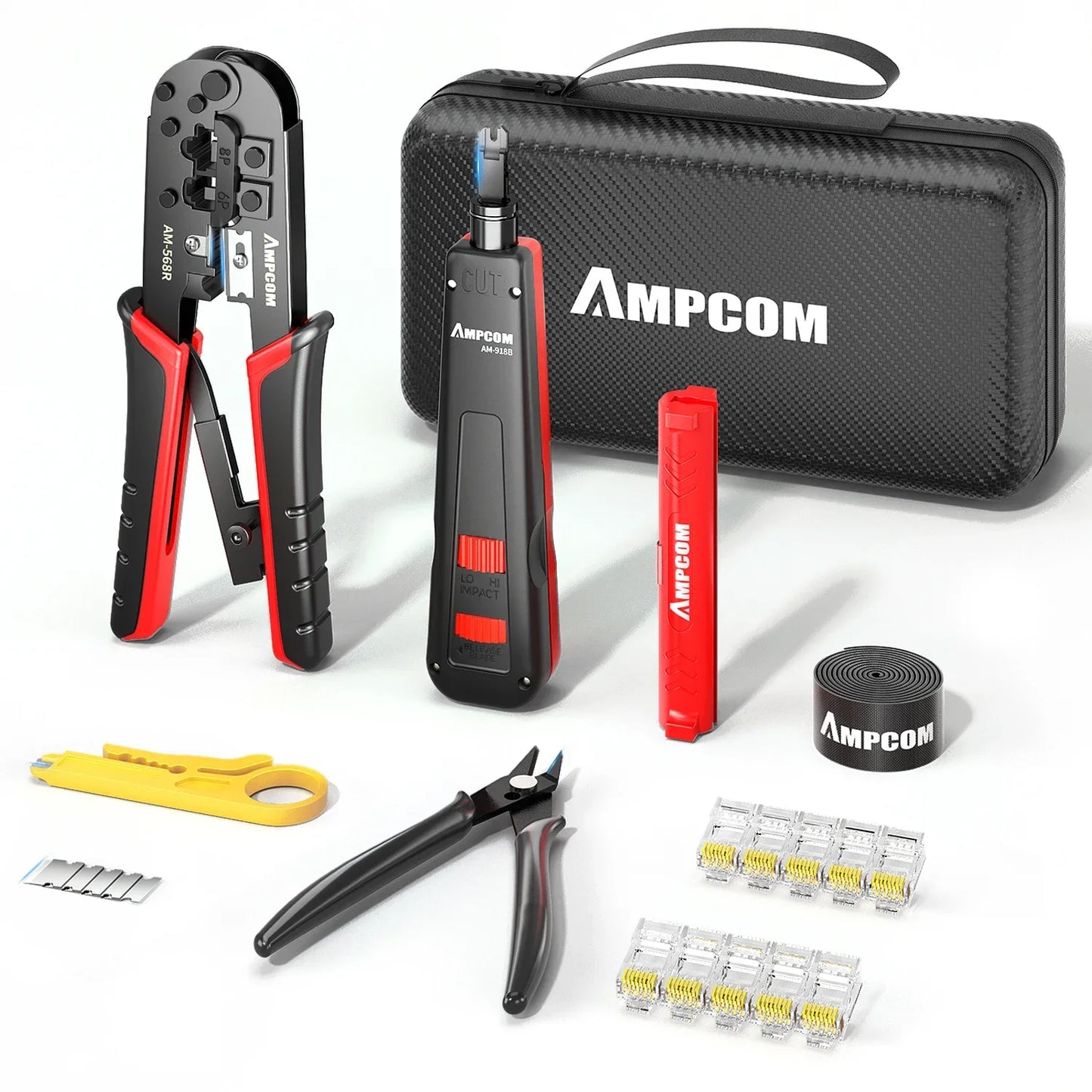 AMPCOM RJ45 Crimping Tool Kit