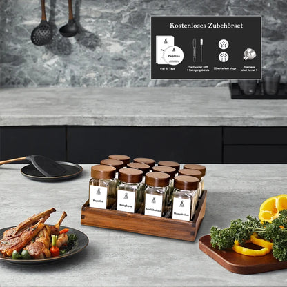 Acacia Wood Spice Rack