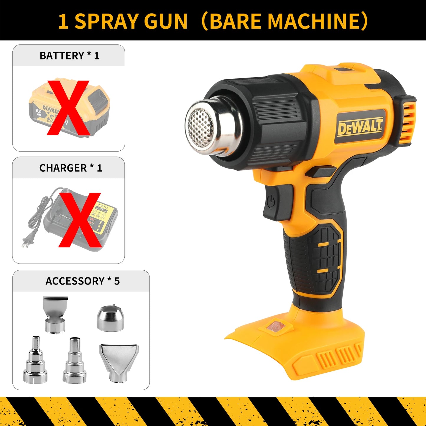Pistola Termica DEWALT DCE530 20V – 550°C