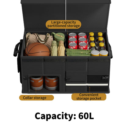 Organizer Pieghevole per Bagagliaio Auto 60L – Multiuso Impermeabile