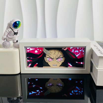 Light Box LED 3D con Intaglio su Carta