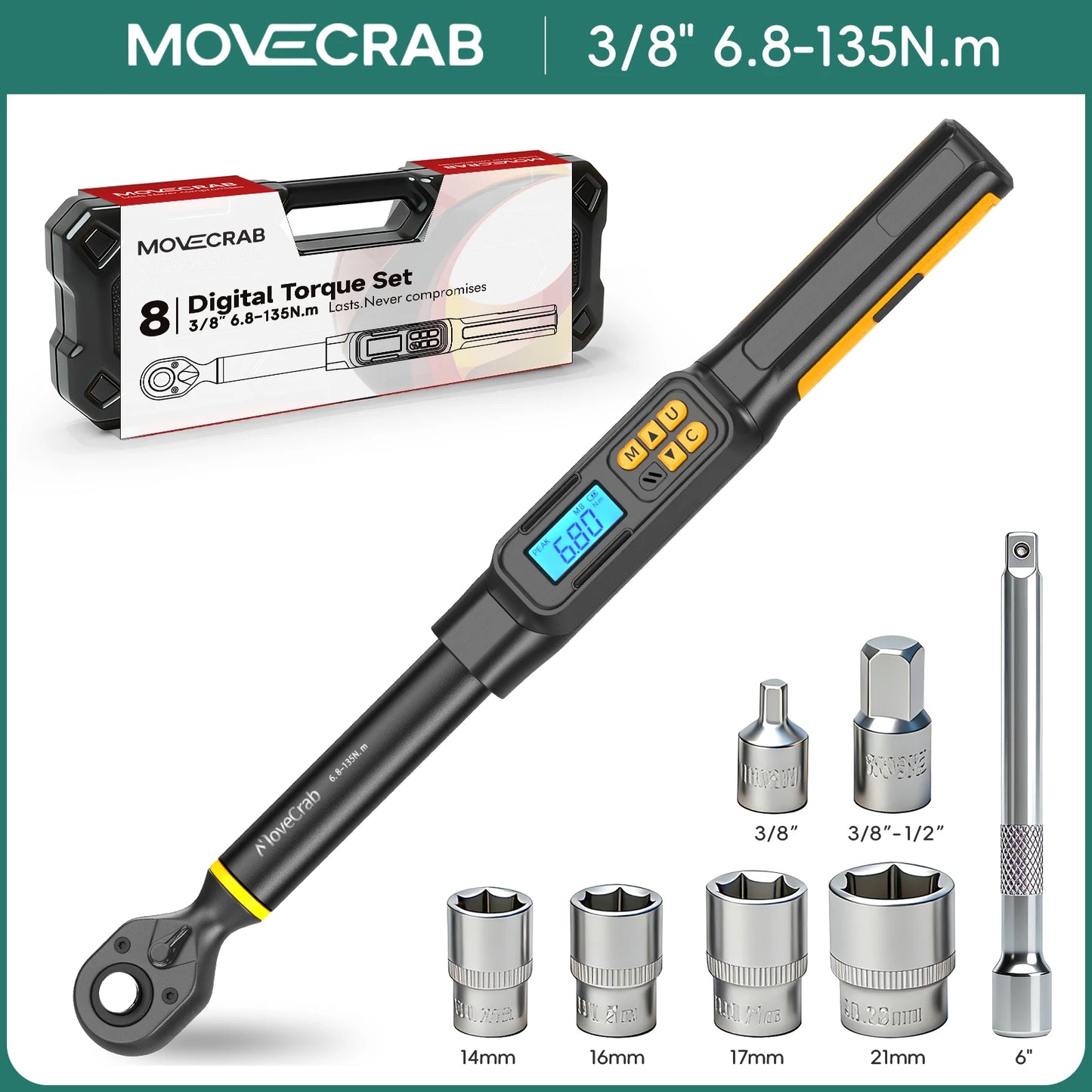 MoveCrab Digital Torque Wrench