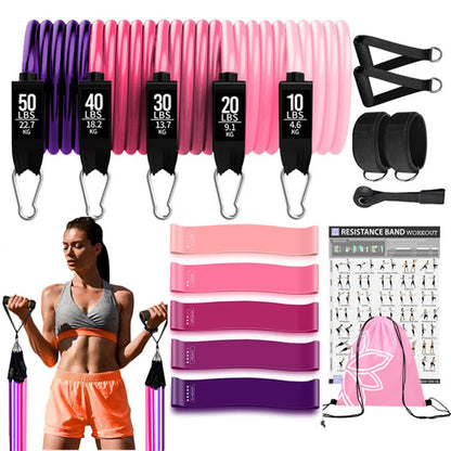 Workout Bar con Resistance Bands