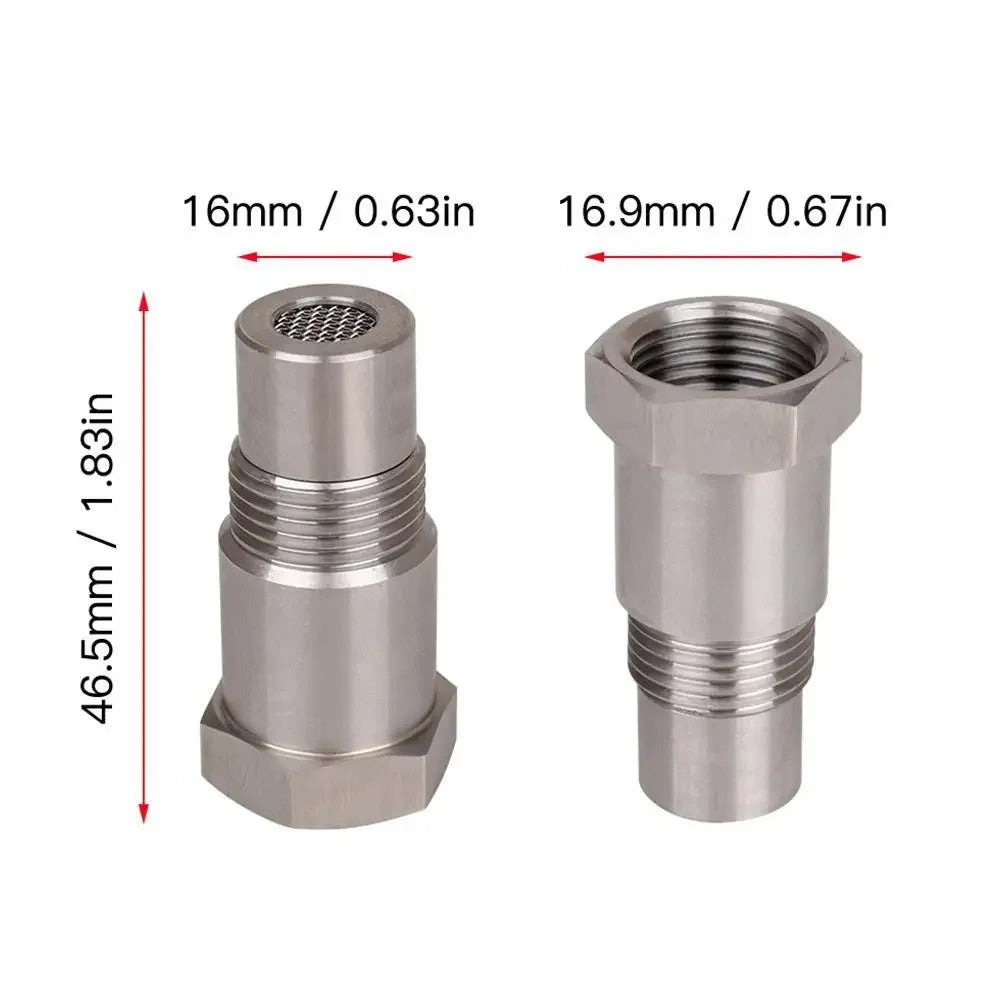 2PCS Off-Road Performance Oxygen Sensor Adapter M18×1.5 CEL Fix O2 Sensor