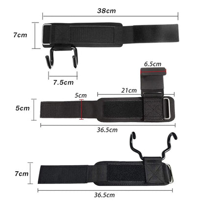 Weight Lifting Hook Grips con Polsini Regolabili