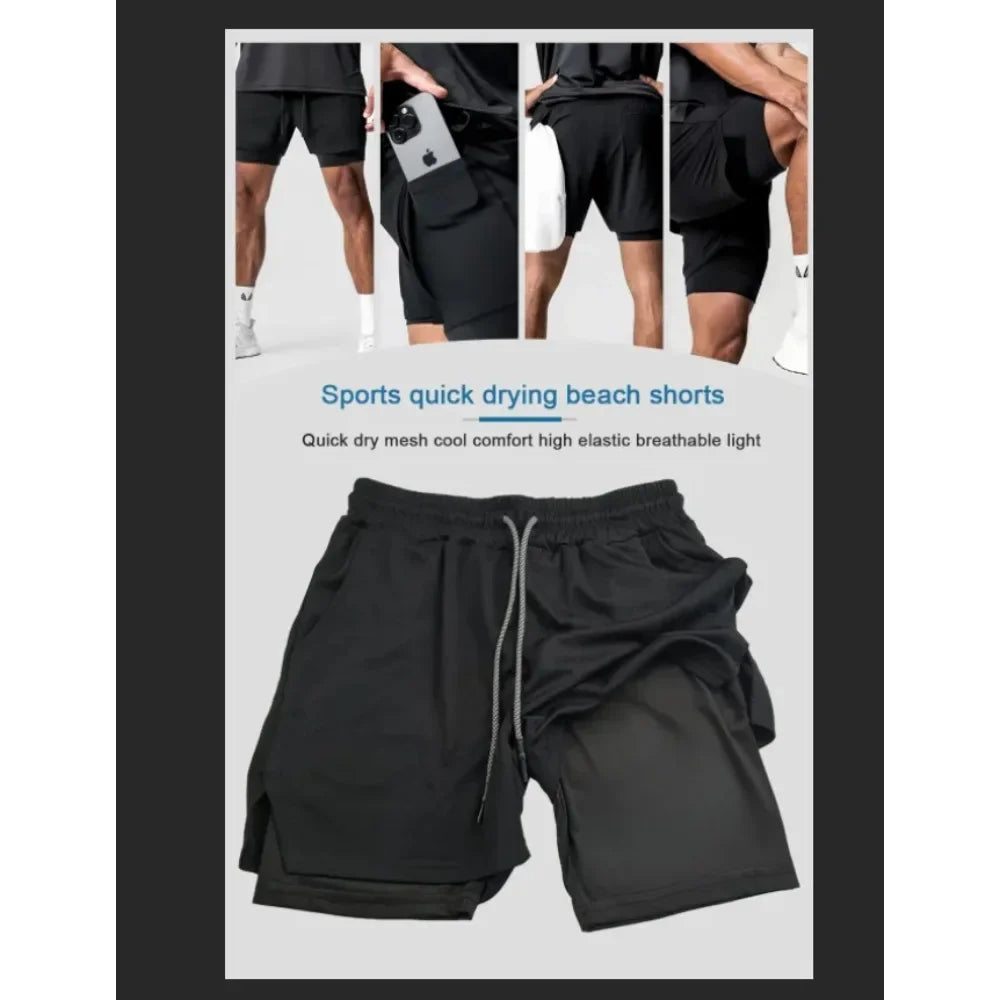ONE PIECE Luffy Printed Double-Layer Shorts