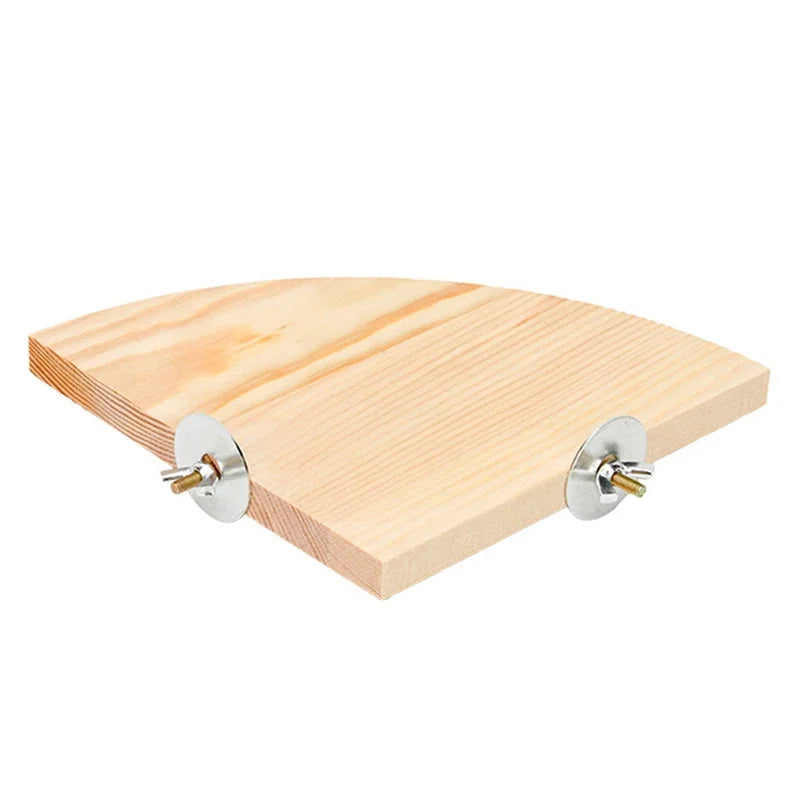 Piattaforma in Legno per Gabbia – Supporto per Uccelli e Piccoli Animali