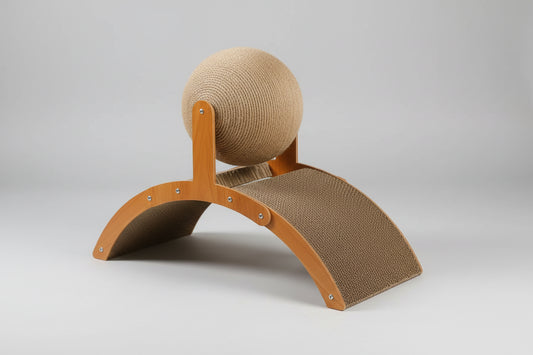 Tiragraffi in Legno 2 in 1 con Pallina