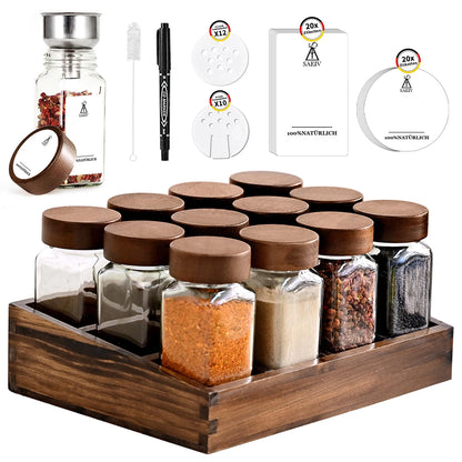 Acacia Wood Spice Rack