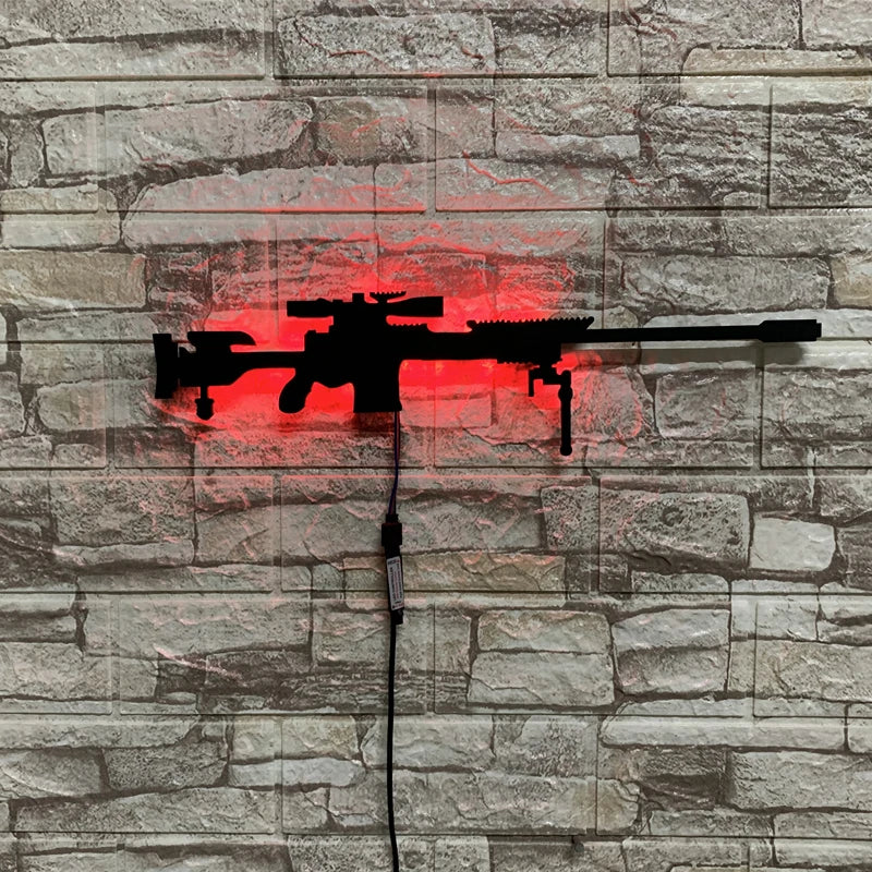 Lampada da Parete LED 3D Gun Style