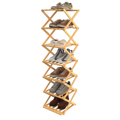 Portascarpe Verticale in Bambù