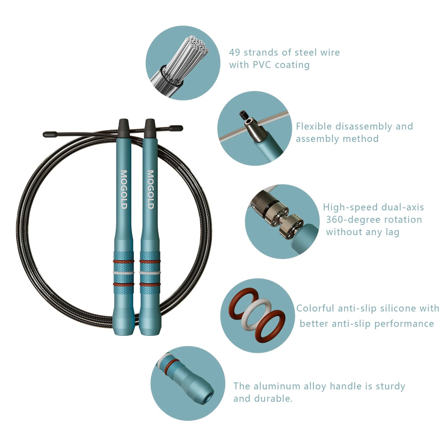 MOGOLD Professional Jump Rope