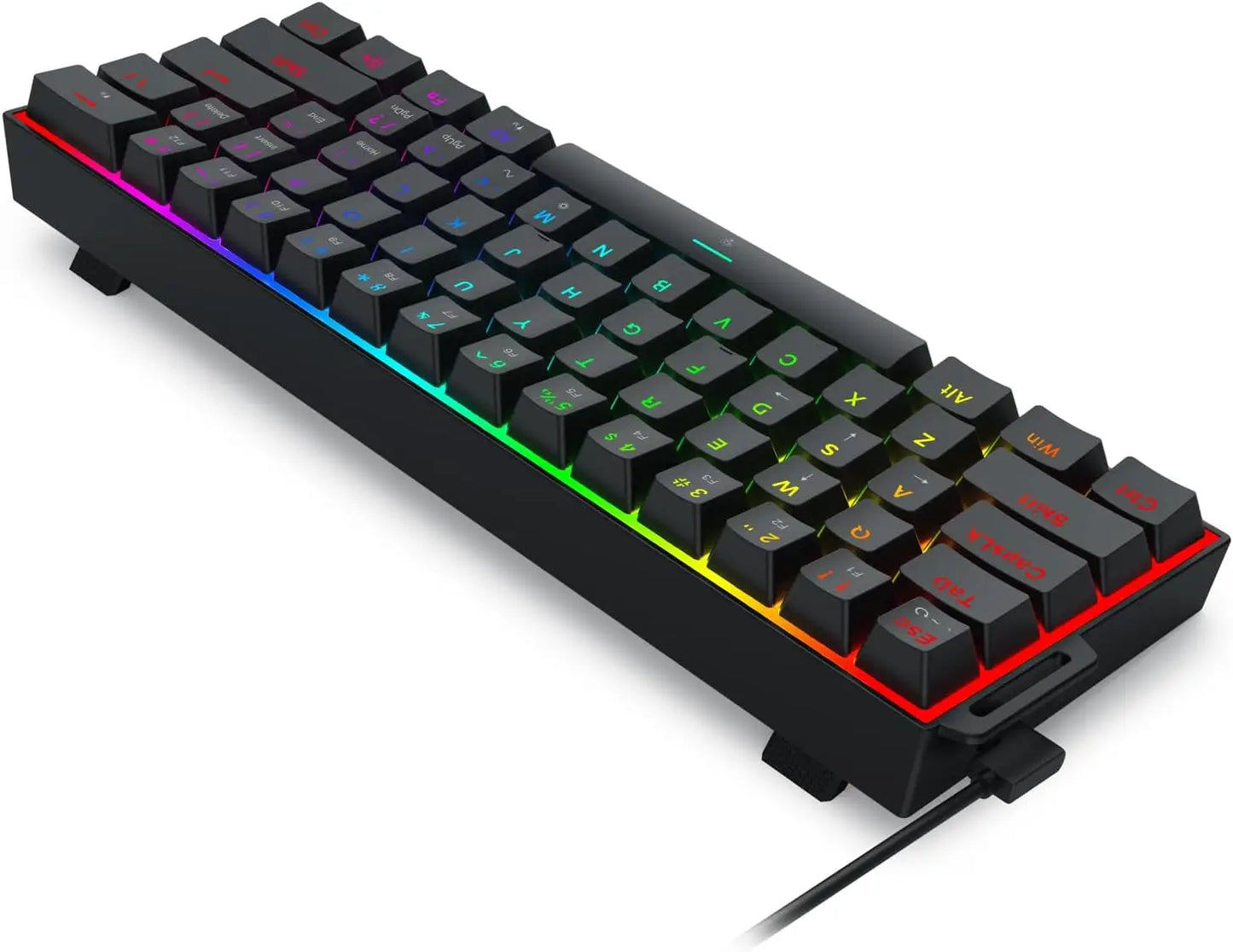 K617 M — Tastiera Gaming Meccanica 61 Tasti con Switch Hall Effect di Redragon