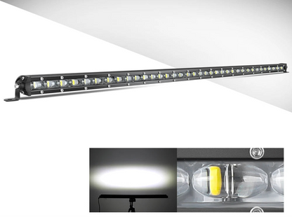 Braveway Single Row Ultra Slim LED Light Bar 6D 6500K