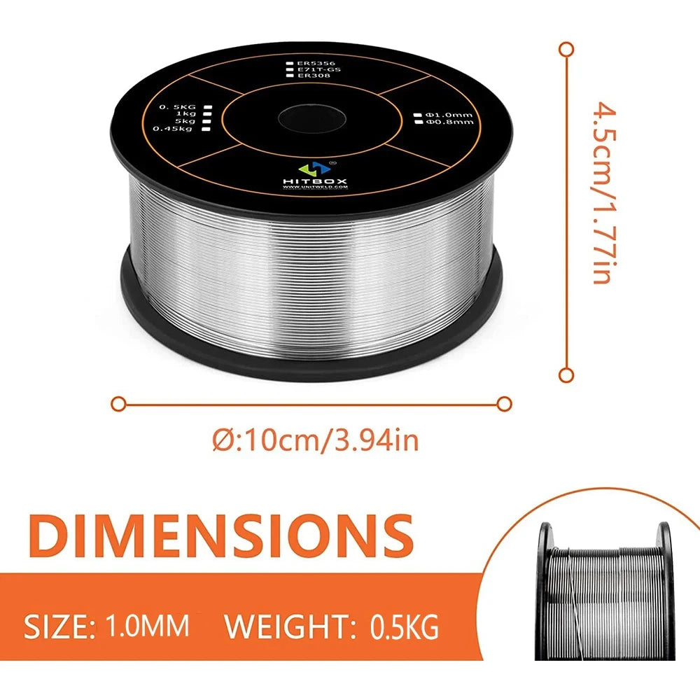 Filo per saldatura in alluminio ER5356 HZXVOGEN 1.0 mm 0.5KG