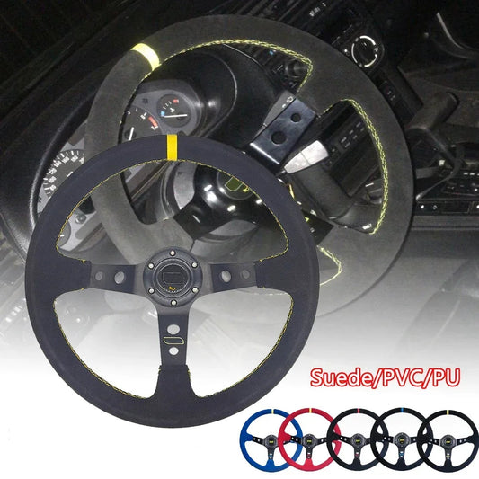 Volante Racing OMP 350mm Scamosciato