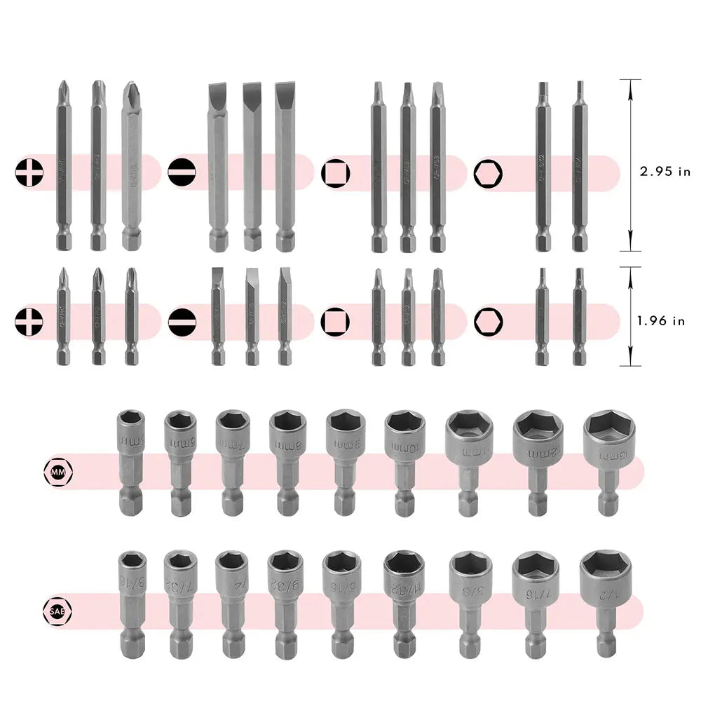 Leekooluu 208PCS Master Screwdriver Bit Set