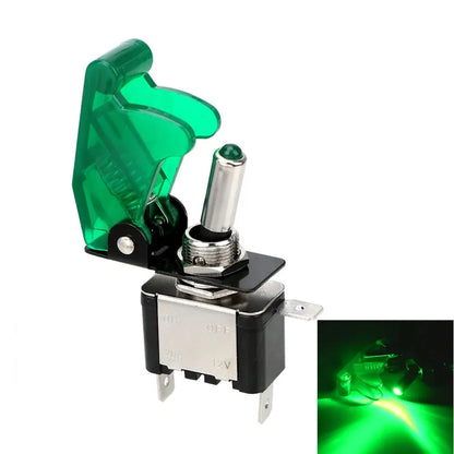 Interruttore a Levetta LED 12V 20A con Coperchio Protettivo